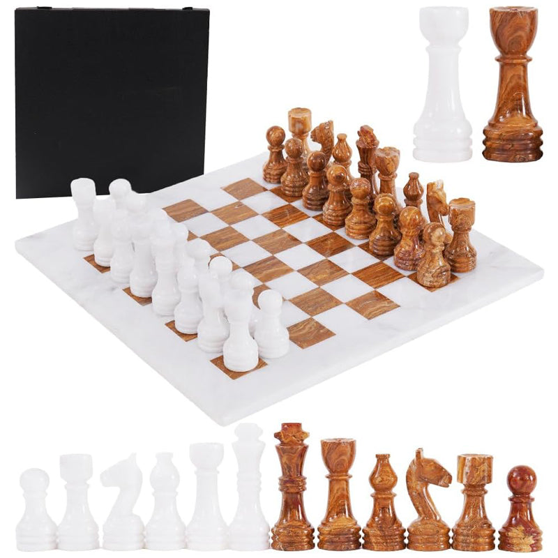 38cm Chess Set White And Red