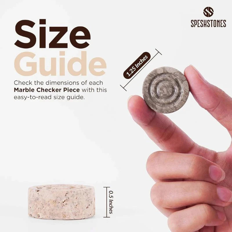 Checkers Figures - Oceanic And Travertine