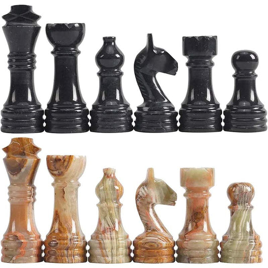Chess Figures - Black & Green