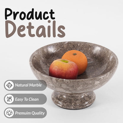 Chic 25cm Marble Fruit Bowl