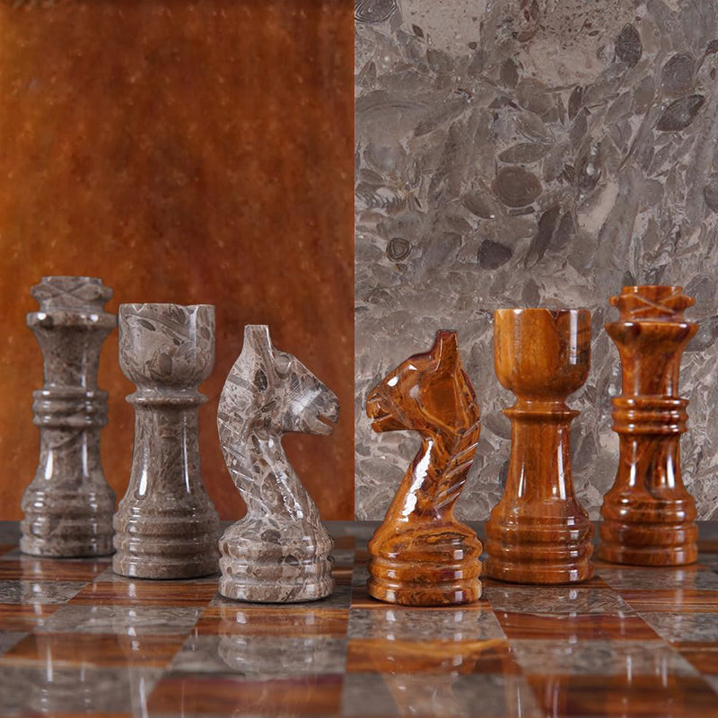 30cm Chess Set Oceanic And Red