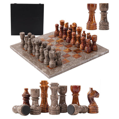 30cm Chess Set Oceanic And Red