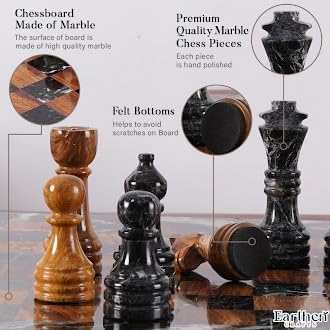 38cm Chess Set Black Zebra And Red