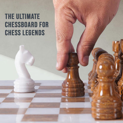 38cm Chess Set White And Red