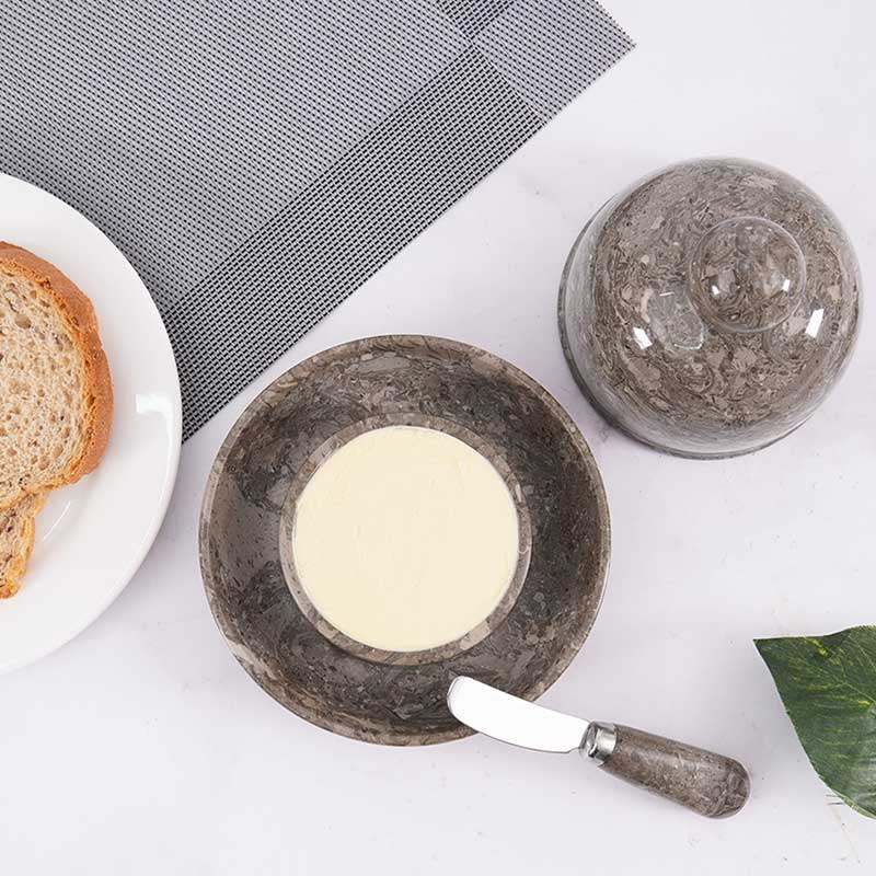Stylish Marble Butter Dish