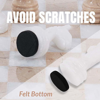 Marble 30cm Chess Set Verona & White