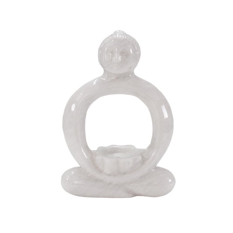 Serenity Awaits with Our Marble Buddha Incense Holder