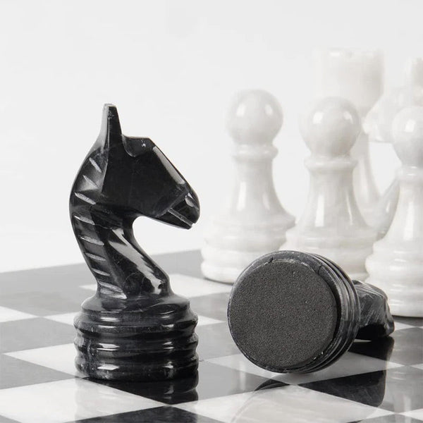 Black and White Chess Figures