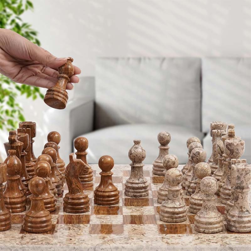 Red Chess Set