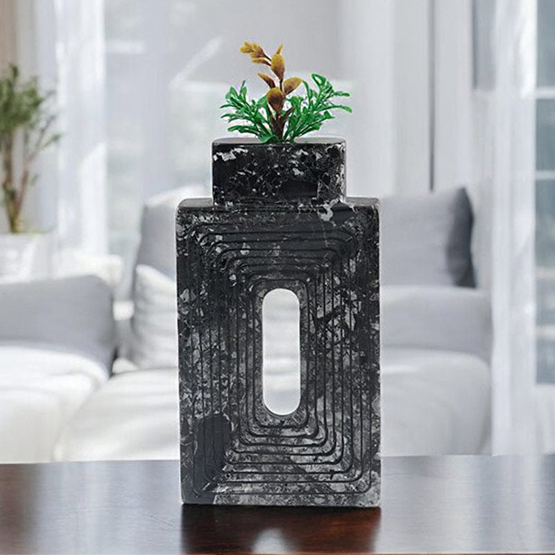 Stepped Geometric Vase