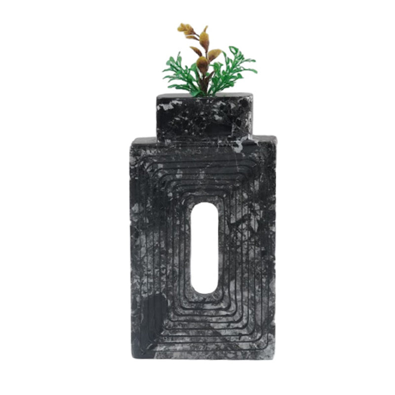 Stepped Geometric Vase