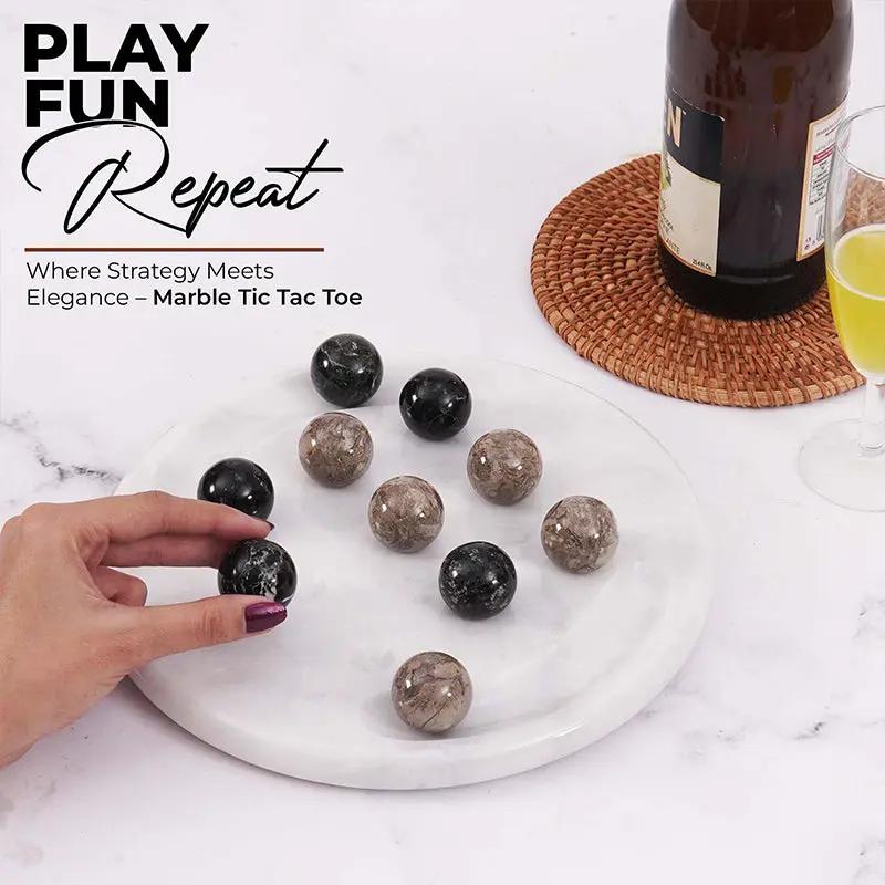 Tic Tac Toe 10" Inches Black & Oceanic