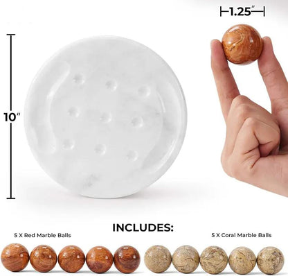 Tic Tac Toe 10" Inches Red & Coral