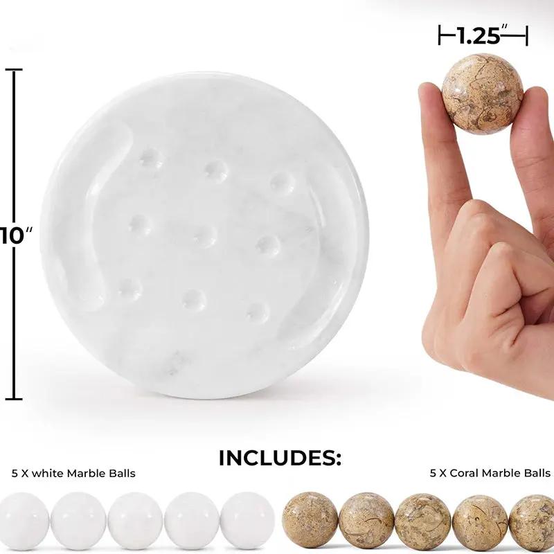 Tic Tac Toe 10" Inches White & Coral