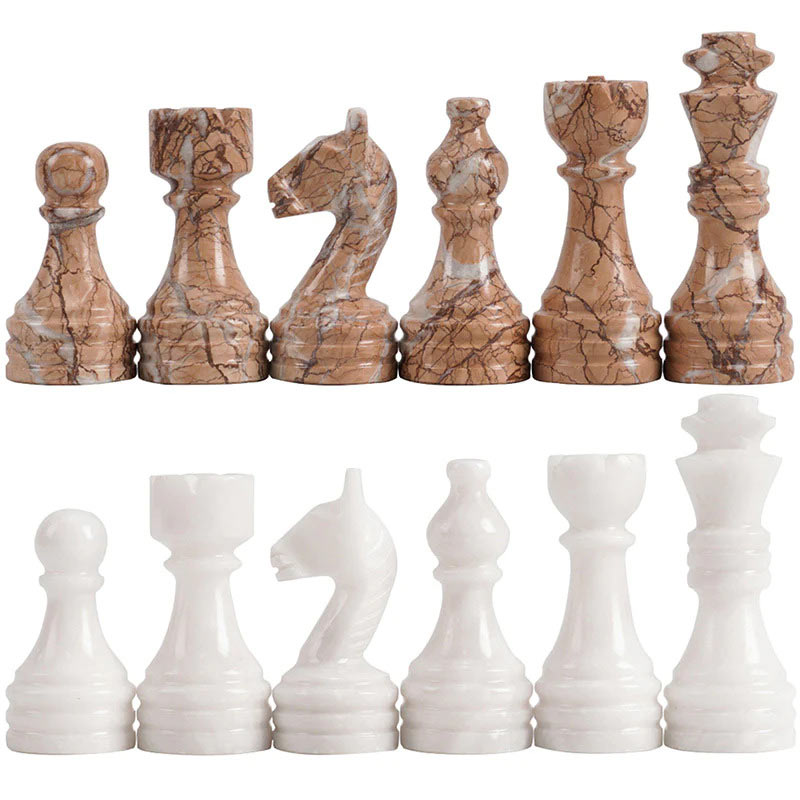 Chess Figures - White & Marinara