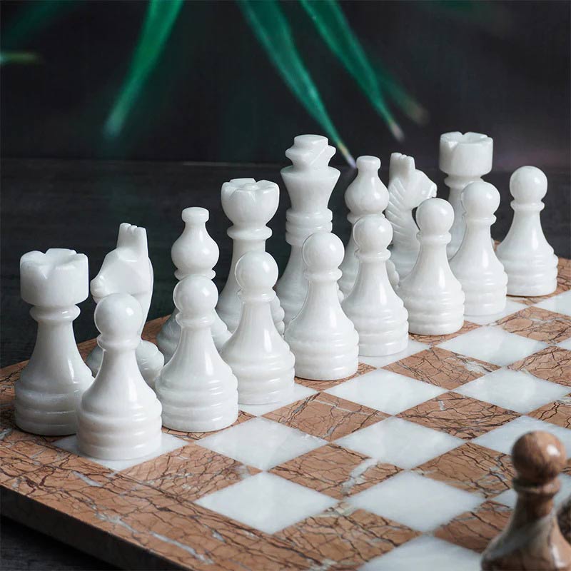Chess Figures - White & Marinara
