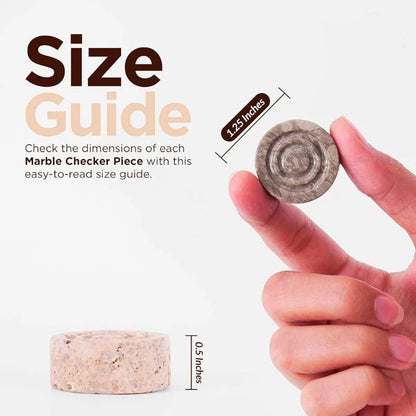 Checkers Figures - Oceanic And Travertine