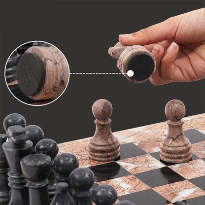 marble-38cm-chess-set-marinara-and-black-2