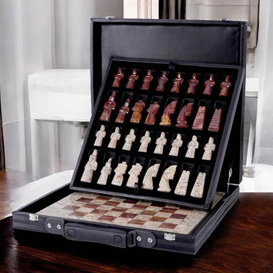 marble-elite-38cm-chess-set-coral-and-Red1