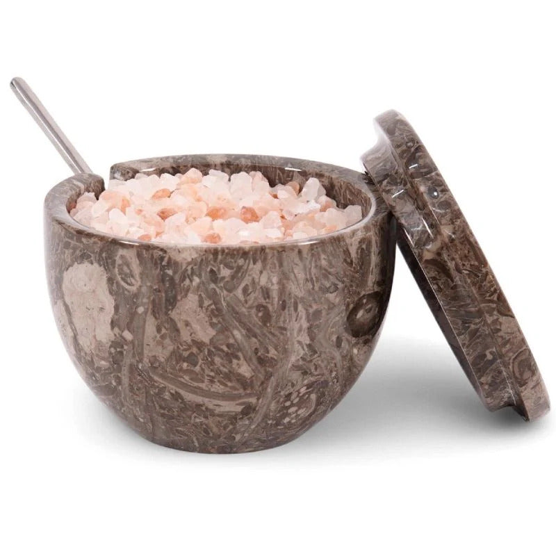 Salt Cellar with Lid & Spoon