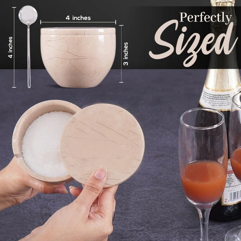 Salt Cellar with Lid & Spoon