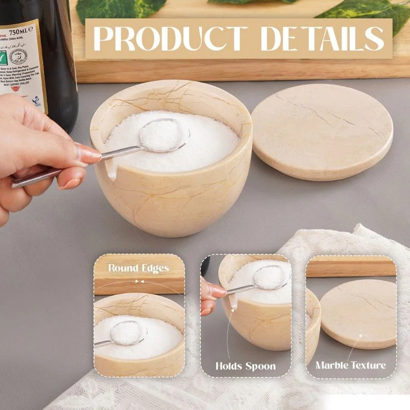 Salt Cellar with Lid & Spoon