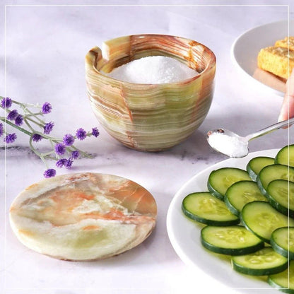 Salt Cellar with Lid & Spoon