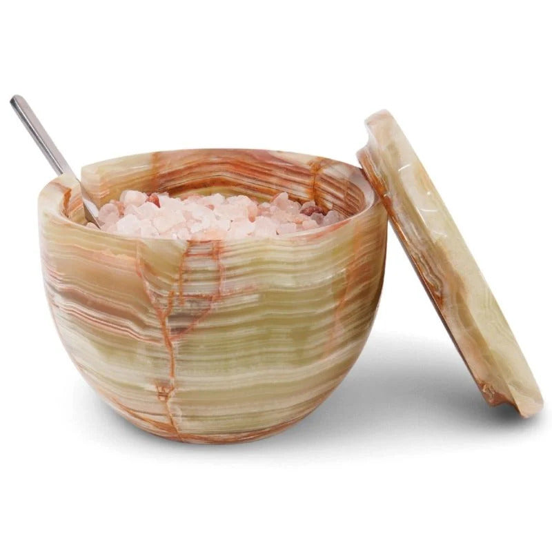 Salt Cellar with Lid & Spoon