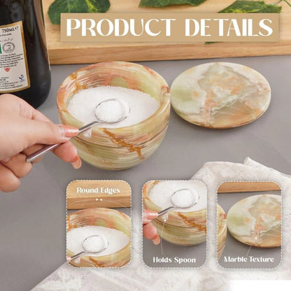 Salt Cellar with Lid & Spoon