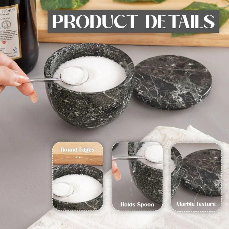 Salt Cellar with Lid & Spoon