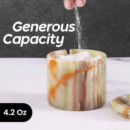 salt cellar, salt container.