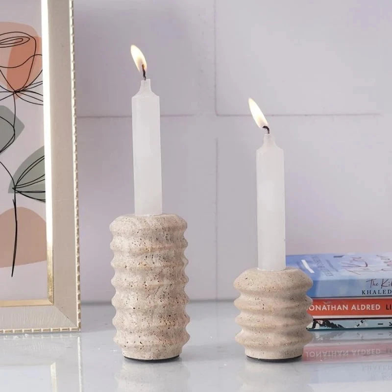 Spring Shape Candle Holder Set Of Two