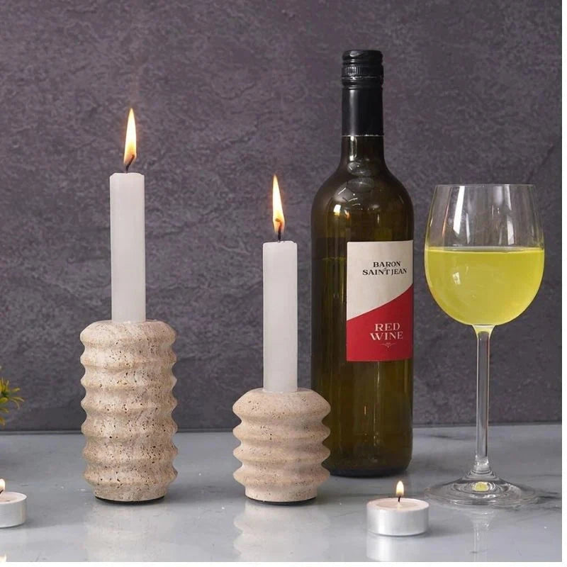 Spring Shape Candle Holder Set Of Two