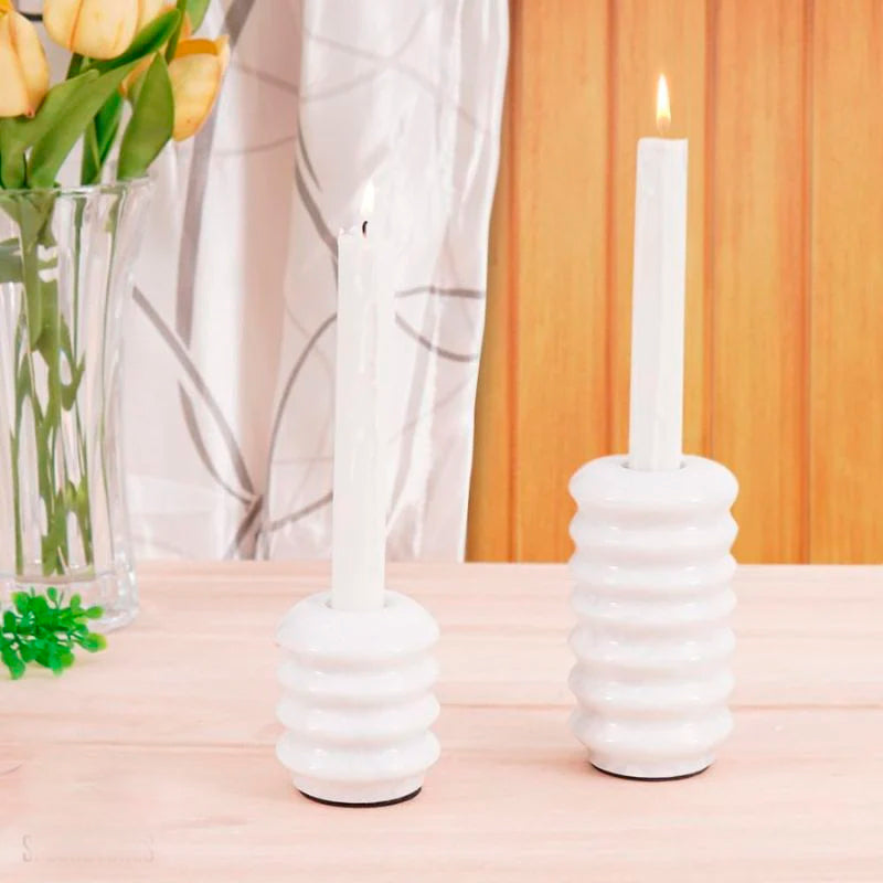 Spring Shape Candle Holder Set Of Two