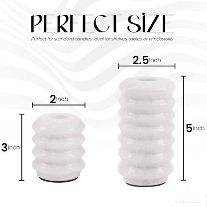 Spring Shape Candle Holder Set Of Two