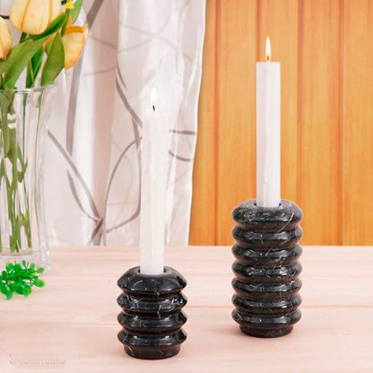 Spring Shape Candle Holder Set Of Two
