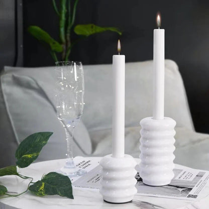 Spring Shape Candle Holder Set Of Two