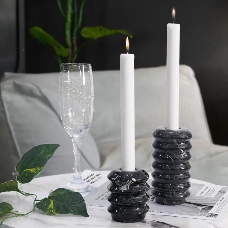 Spring Shape Candle Holder Set Of Two