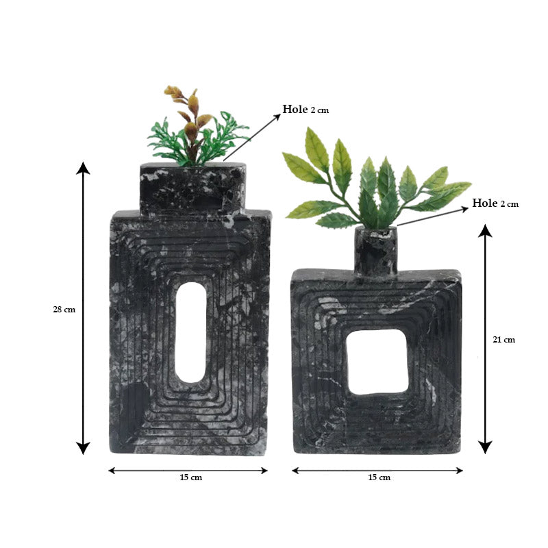 Stepped Geometric Vase