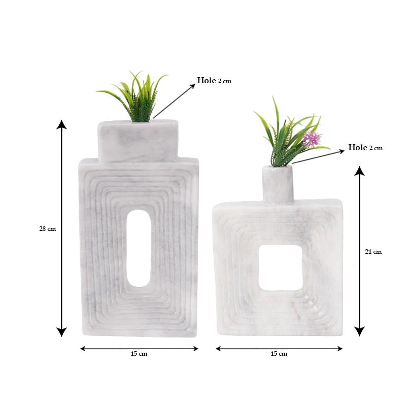 Stepped Geometric Vase