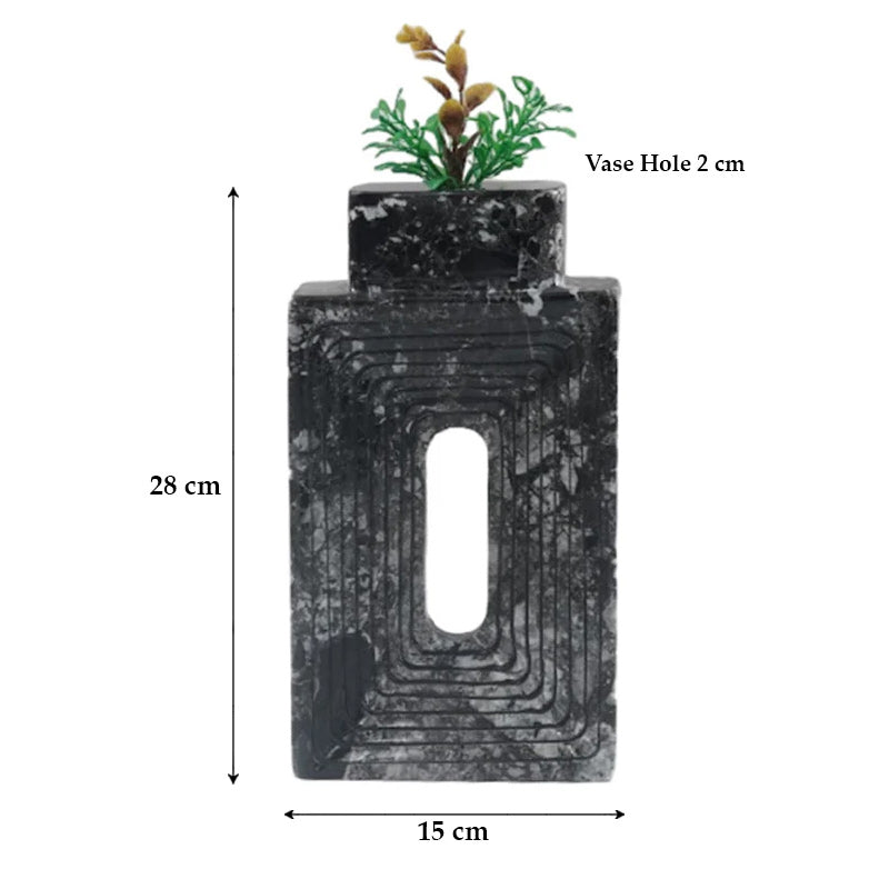 Stepped Geometric Vase