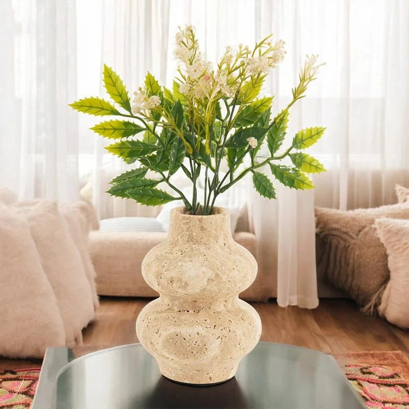Travertine Flower Vase