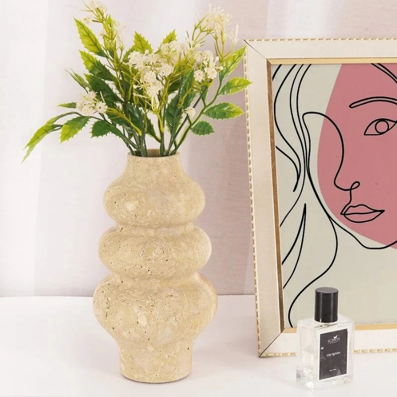 Travertine Flower Vase
