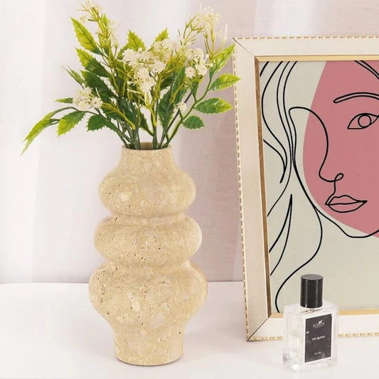 Travertine Flower Vase