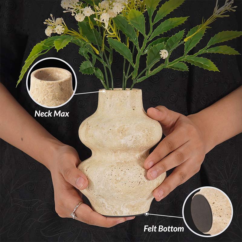 Travertine Flower Vase