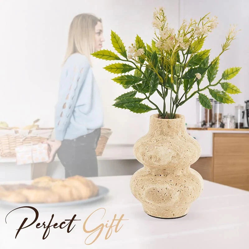Travertine Flower Vase