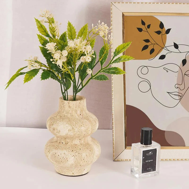 Travertine Flower Vase