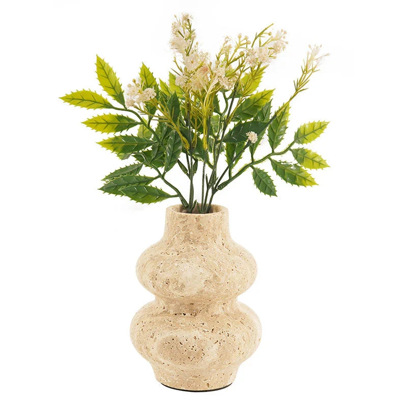 Travertine Flower Vase