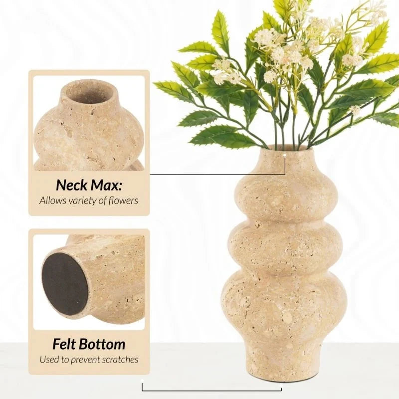 Travertine Flower Vase
