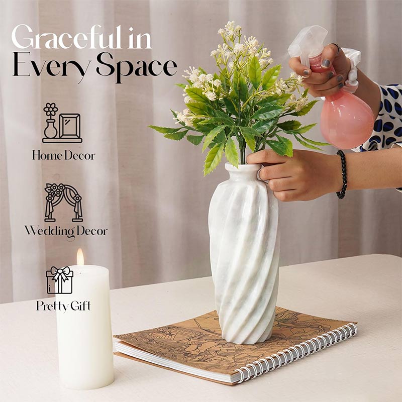 Lined Accent Vase
